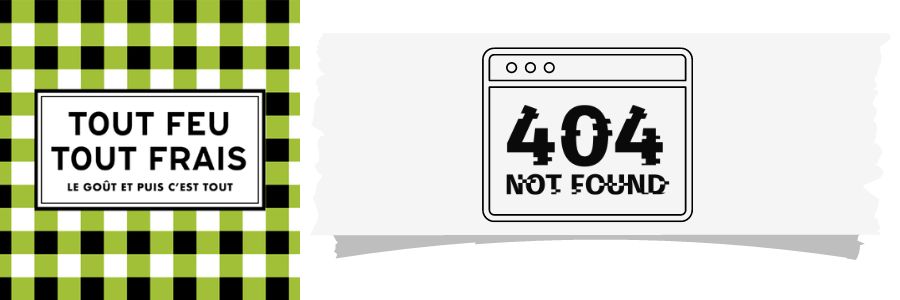 Bandeau Erreur 404